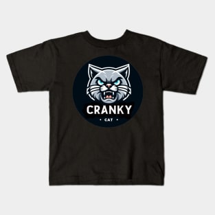 CRANKY CAT Kids T-Shirt